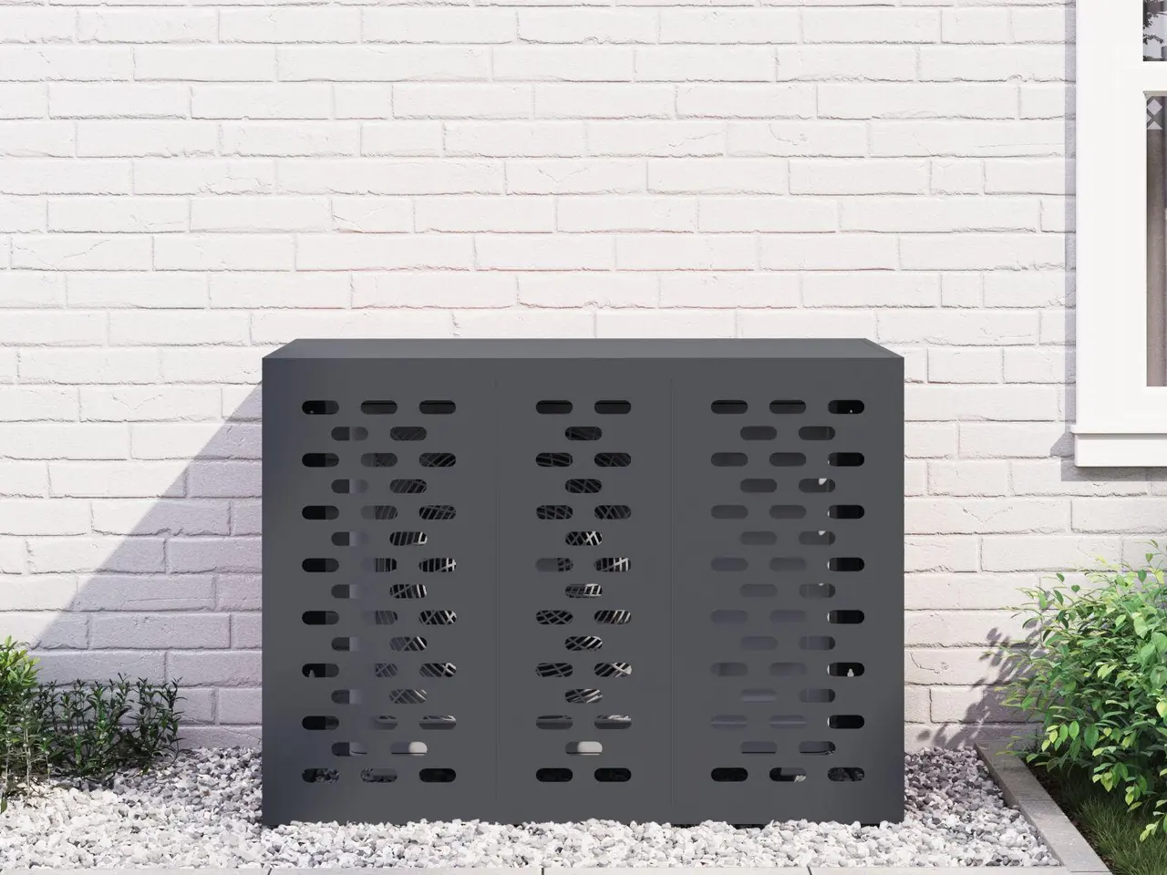 Billede 4 - Airconditiondække antracit 110 x 50 x 80 cm
