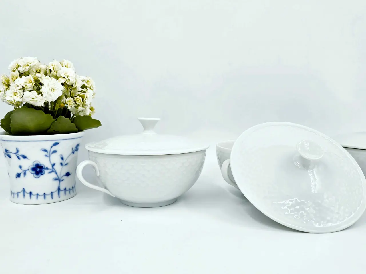 Billede 3 - Hvid Elegance Bouillonkop Porcelæn 