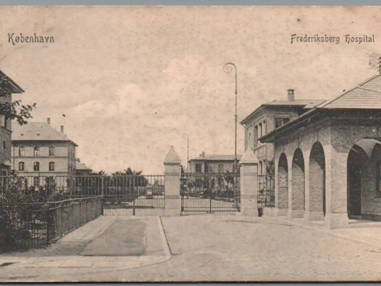 Billede 1 - København - Frederiksberg Hospital - Postkort - Brugt