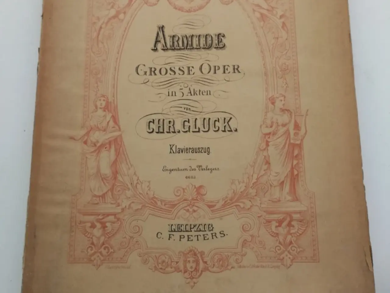 Billede 1 - Noder: Gluck: Armide, Klaverpartituret