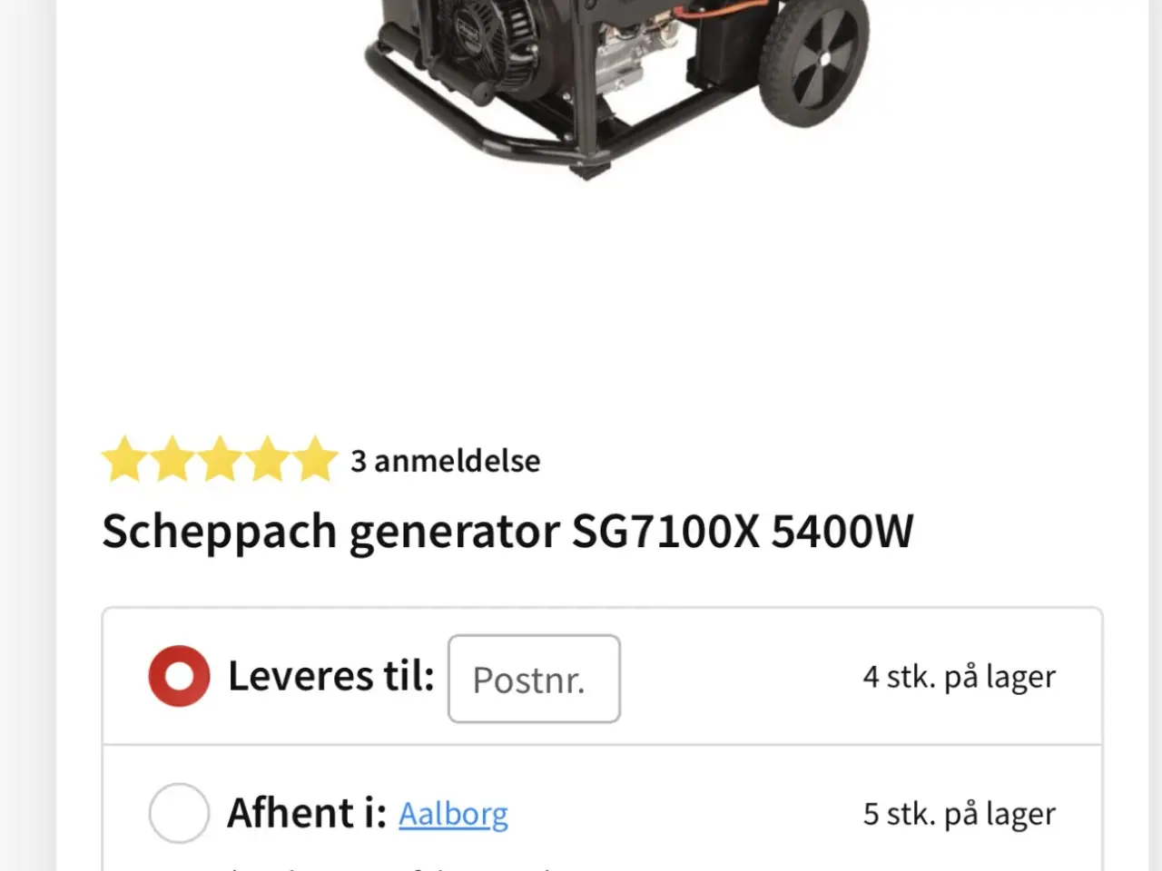 Billede 1 - Generator