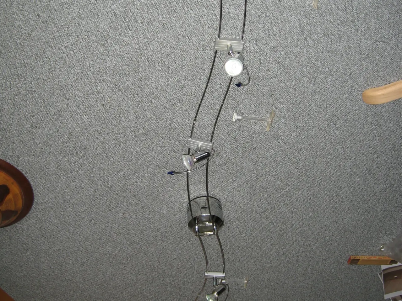 Billede 1 - Snoet loftlampe med 4 spot