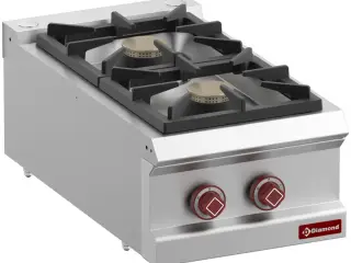 Gaskomfur 2 blus – Bordmodel – (2x 7 kW)