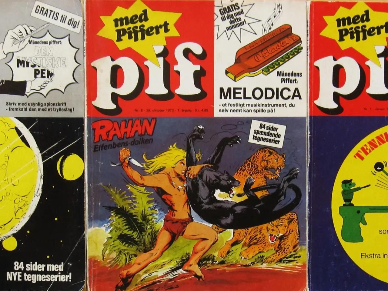Billede 1 - PIF med Piffert - 3 numre, Se billede, Tegneserie
