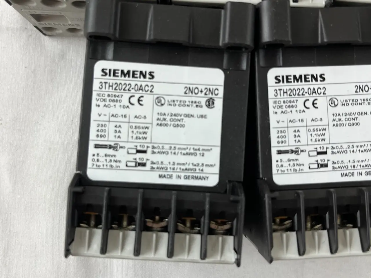 Billede 3 - Siemens 3TH2022-0AC2 kontaktor relæ 2NO+2NC parti
