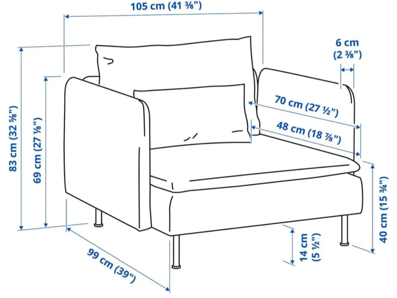 Billede 6 - Söderhamn sofa og stol fra Ikea
