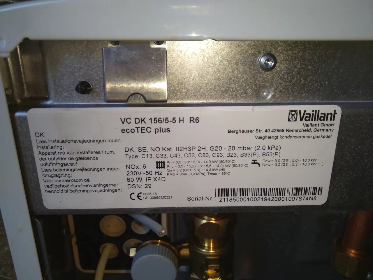 Billede 9 - Gaskedel Vaillant med varmtvandsbeholder 