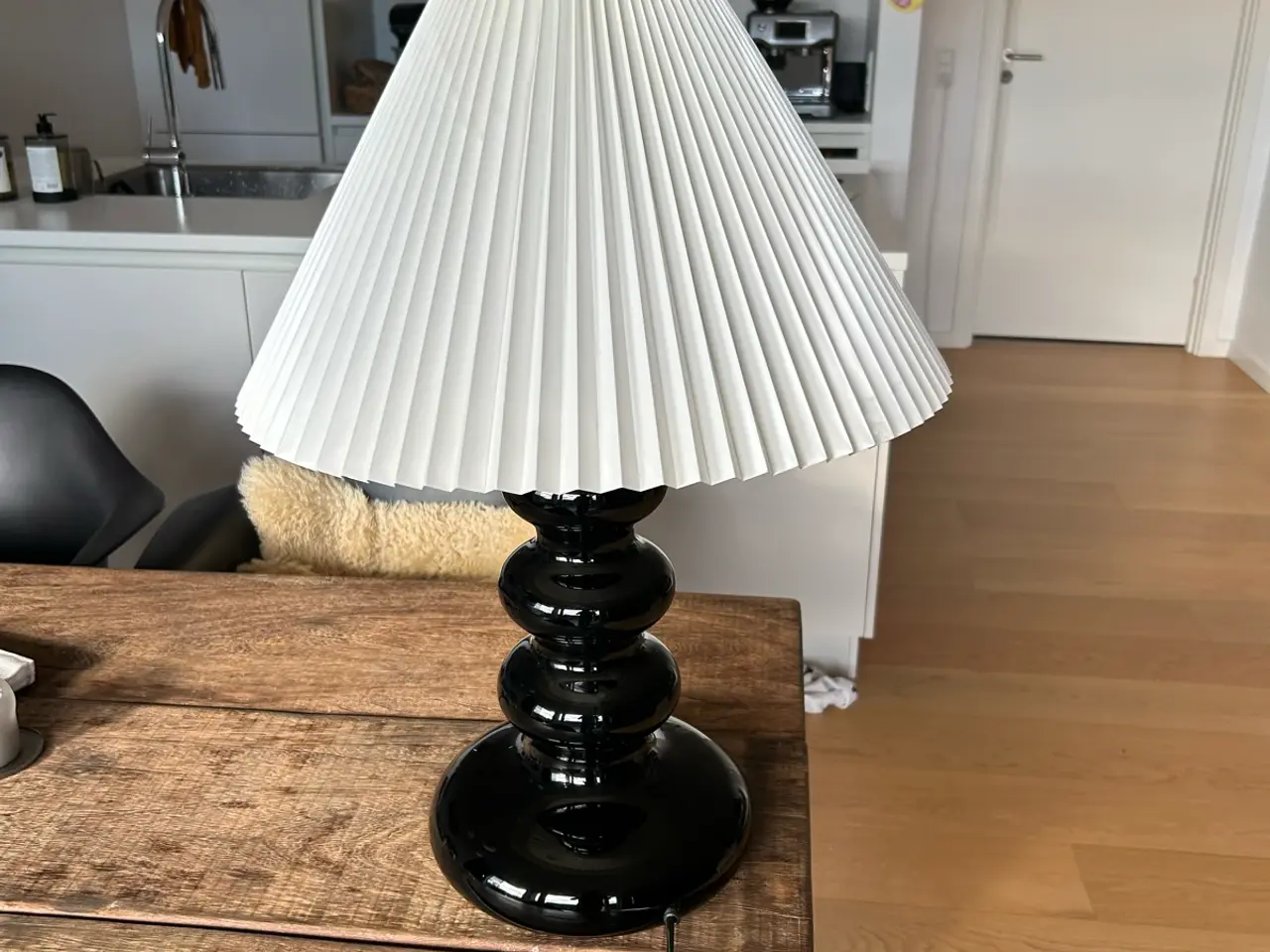 Billede 1 - Holmegård bordlampe, højde ca. 70 cm inkl. skærm