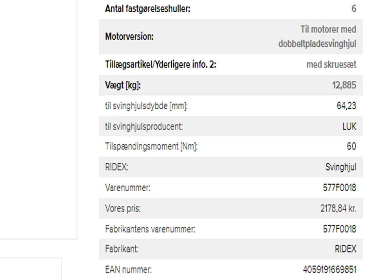 Billede 4 - kobling & svinghjul