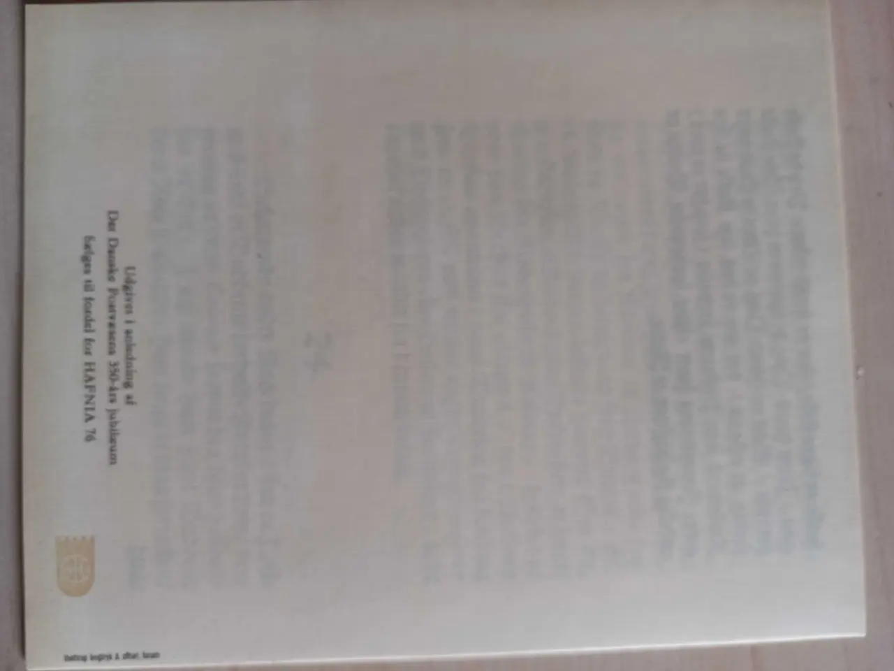 Billede 4 - Posthistorie. 24.12.1974 Post 350 år