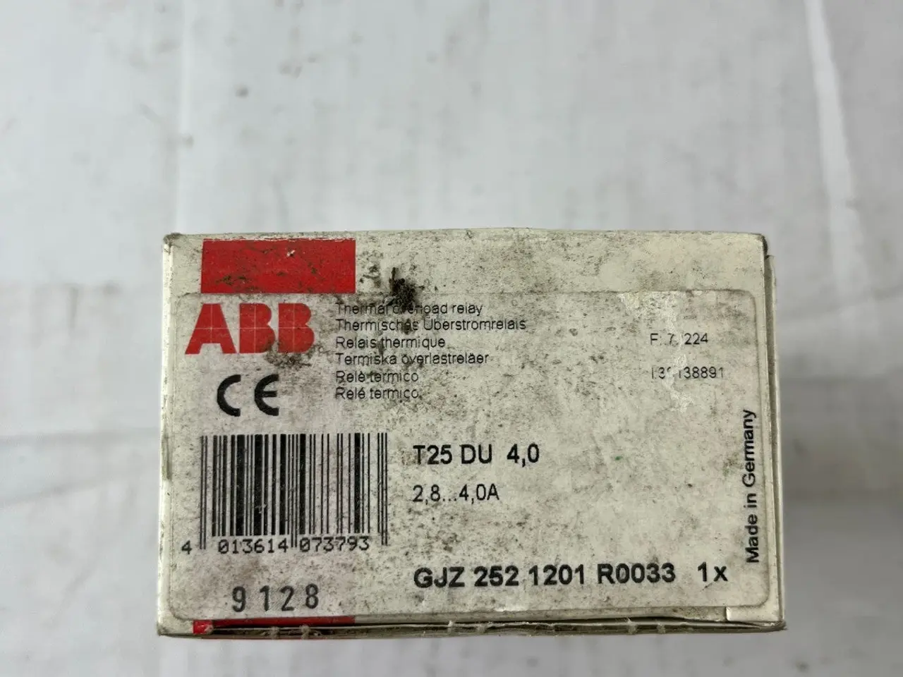 Billede 2 - ABB T25 DU 4.0 Thermal Overload relæ 2.8–4.0A ny