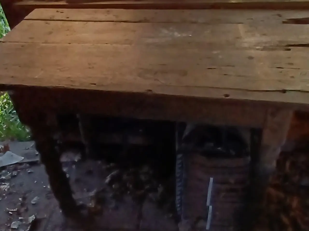 Billede 1 - Antikt klapbord, meget gammelt.