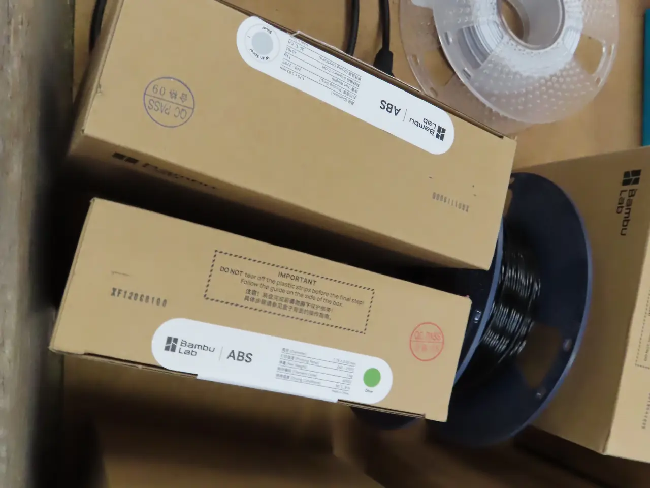 Billede 4 - Palle med div. varelager til 3D Printer BAMBU LAB ABS, SUNLU