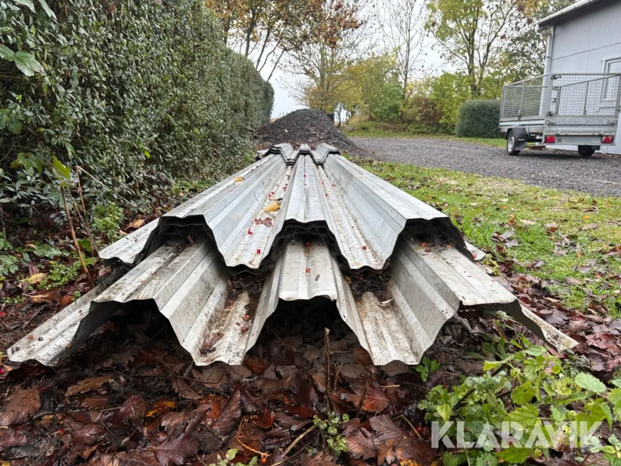 Billede 11 - Profilerede stål trapez tag / facadeplader Areco TP21 selvbærende 90 m2 - 17 styk