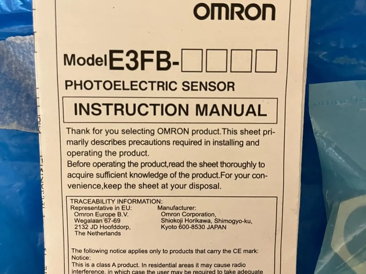 Billede 3 - Omron E3FB-DP22 Photoelectric Sensor, 10-30V DC,
