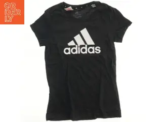 Sort T-shirt med logo fra Adidas (str. 164)