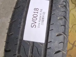Trailerhjul med fælg 155/80R13, 1 stk.