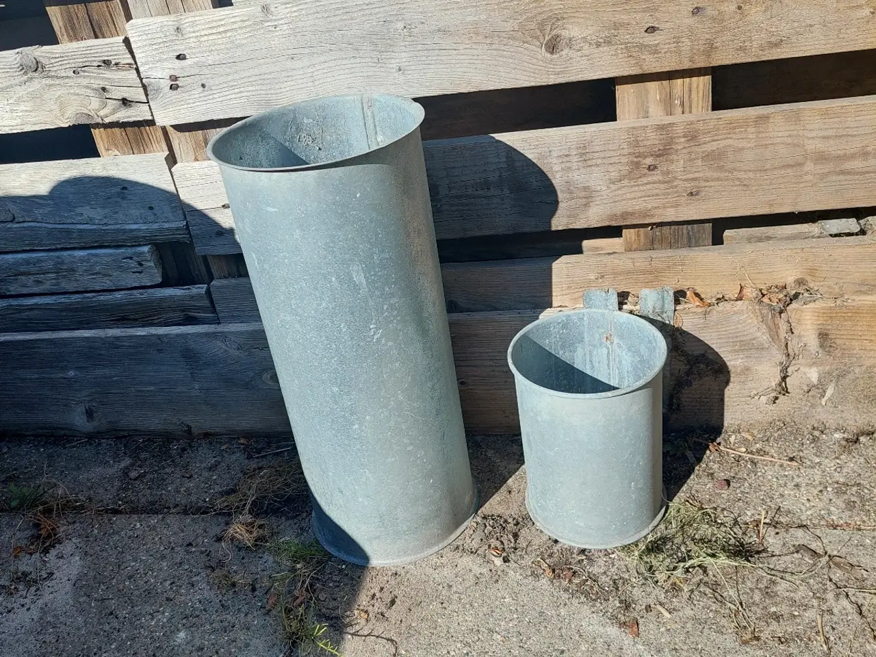 Billede 1 - Galvaniserede planterør/søjler