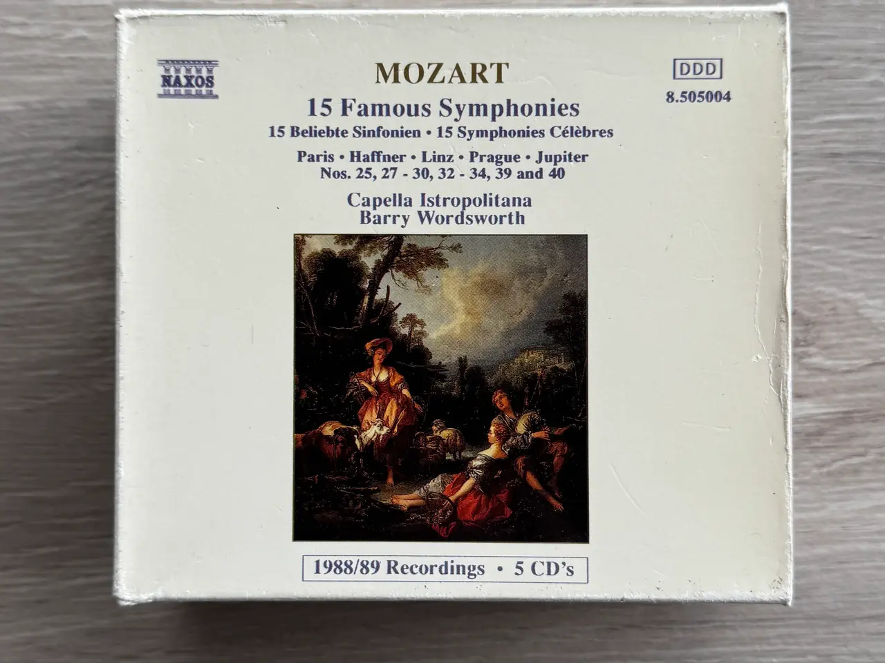 Billede 2 - MOZART - 15 FAMOUS SYMPHONIES (5 CD’ER I ALT)
