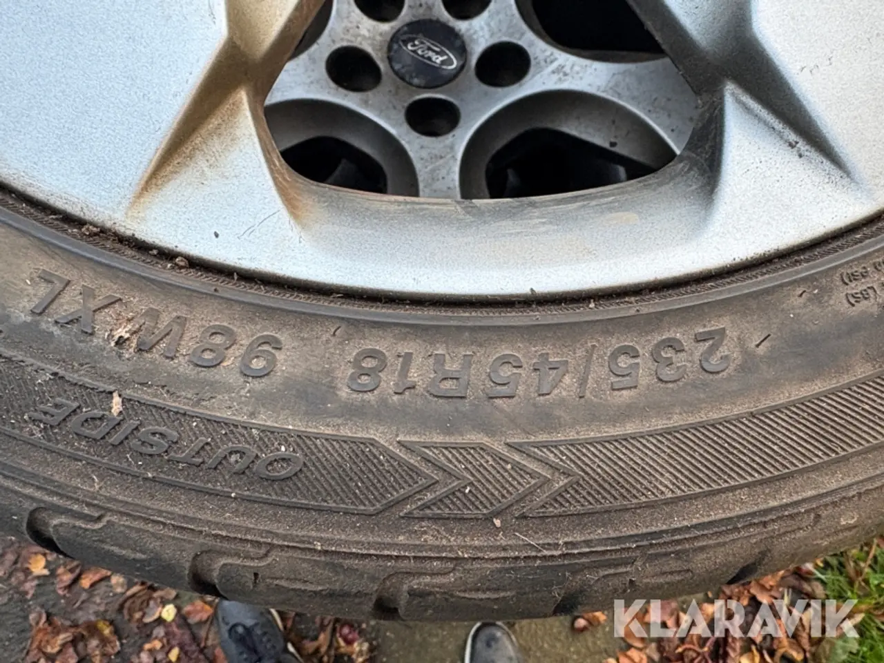 Billede 6 - Dæk med fælg Ford 235/45 R18, 4 Styk