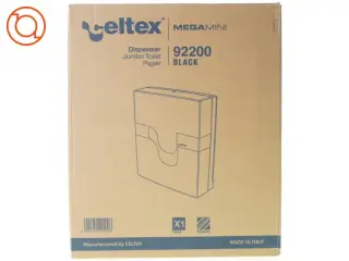 Dispenser jumbo toilet paper mega mini 9 2 2 0 0 black fra Celtex (str. 39 x 33 x 13 cm)