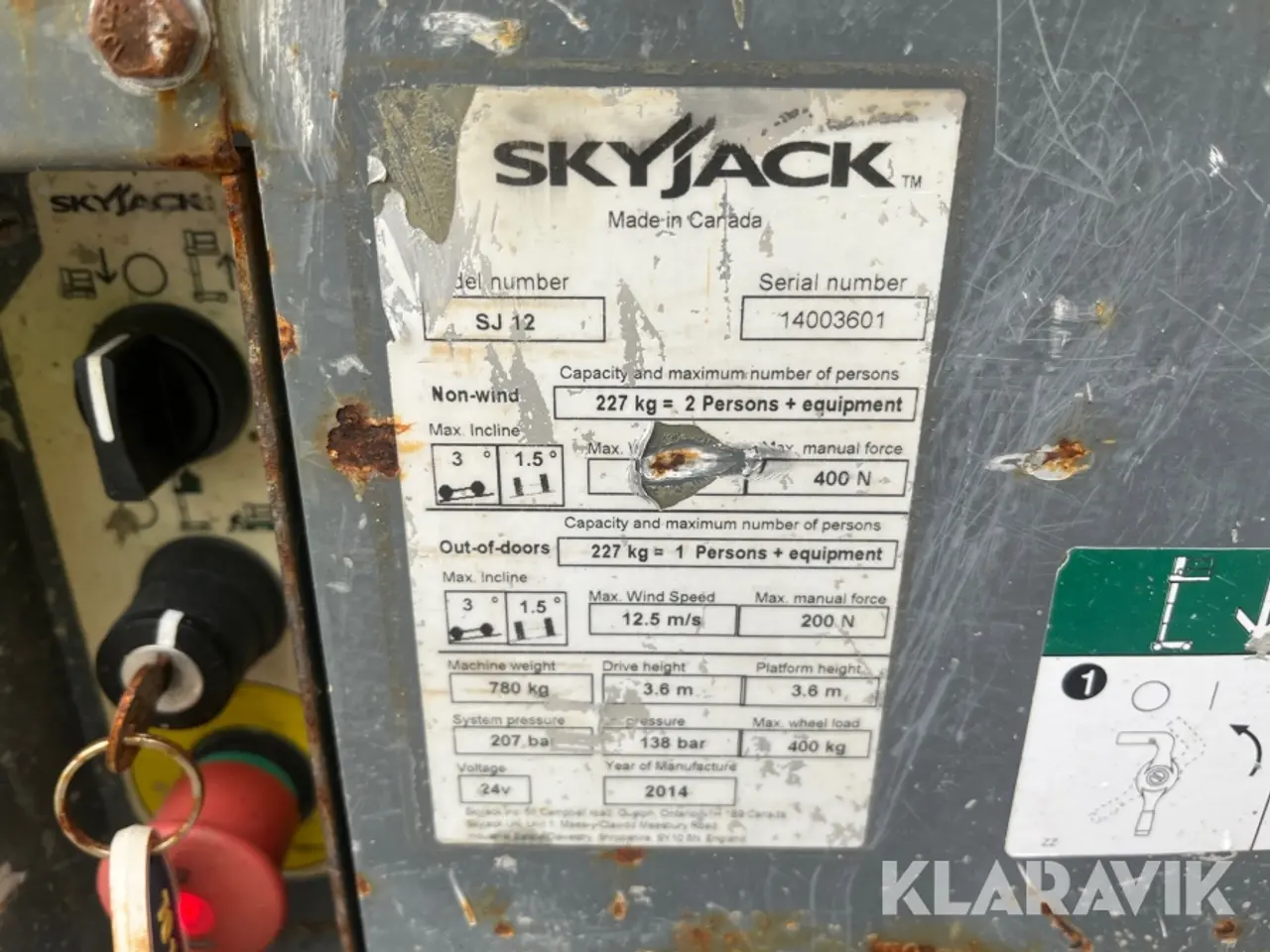 Billede 5 - Søjlelift Skyjack SJ12 5.6meter