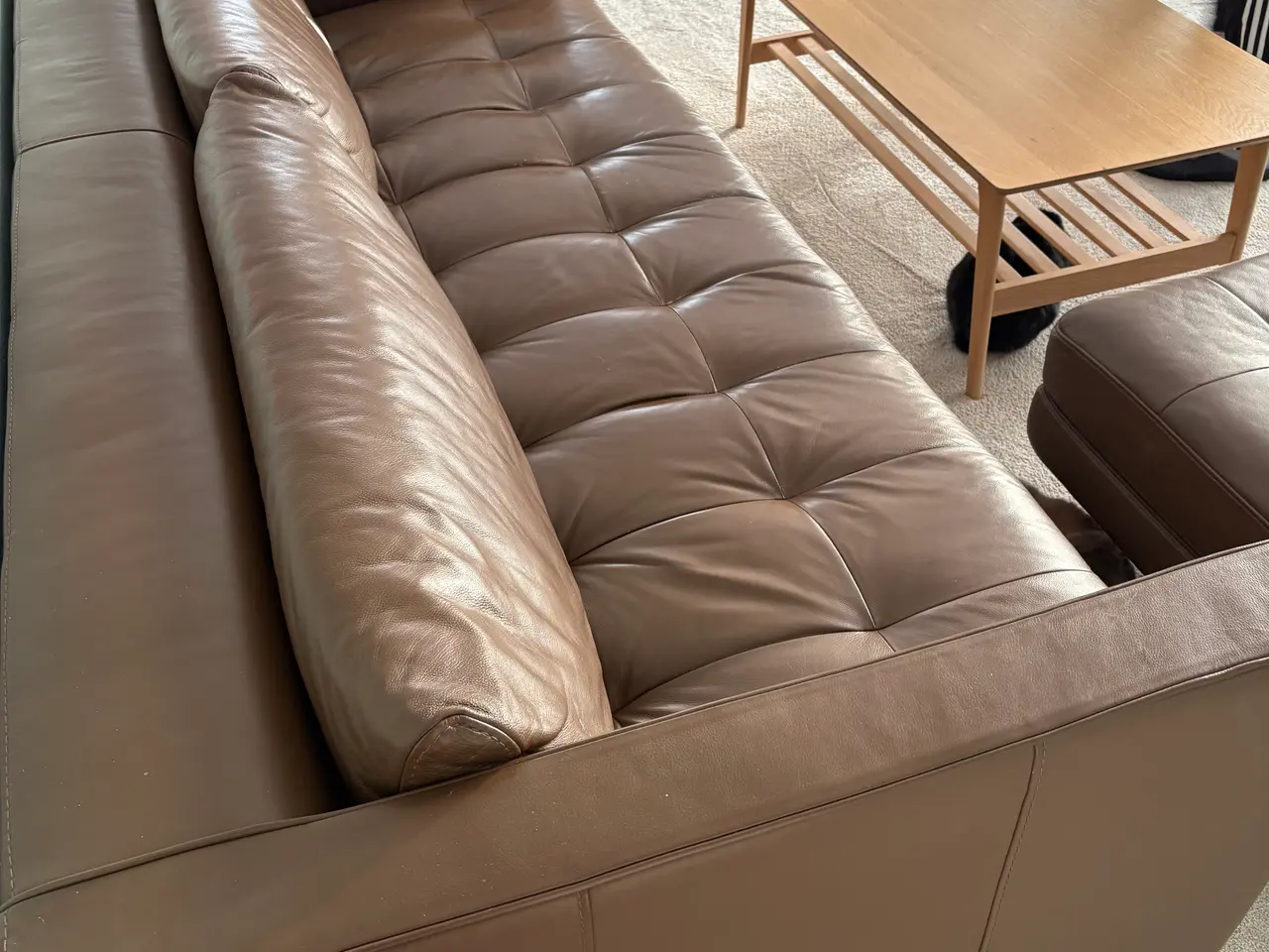 Billede 6 - Kelvin Giormani læder sofa med puff