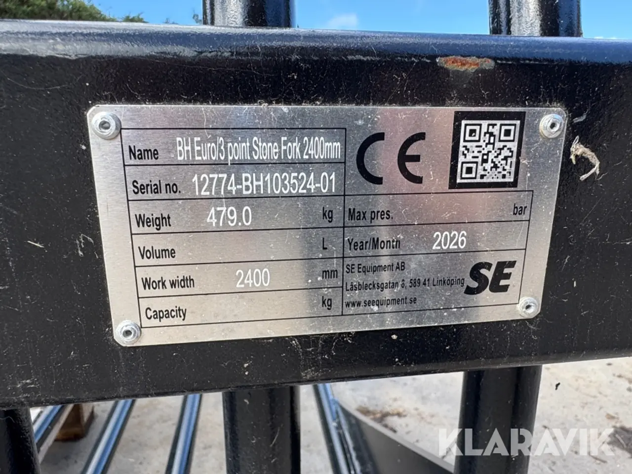 Billede 4 - Stengreb BH Euro/3-punkt 2400 mm