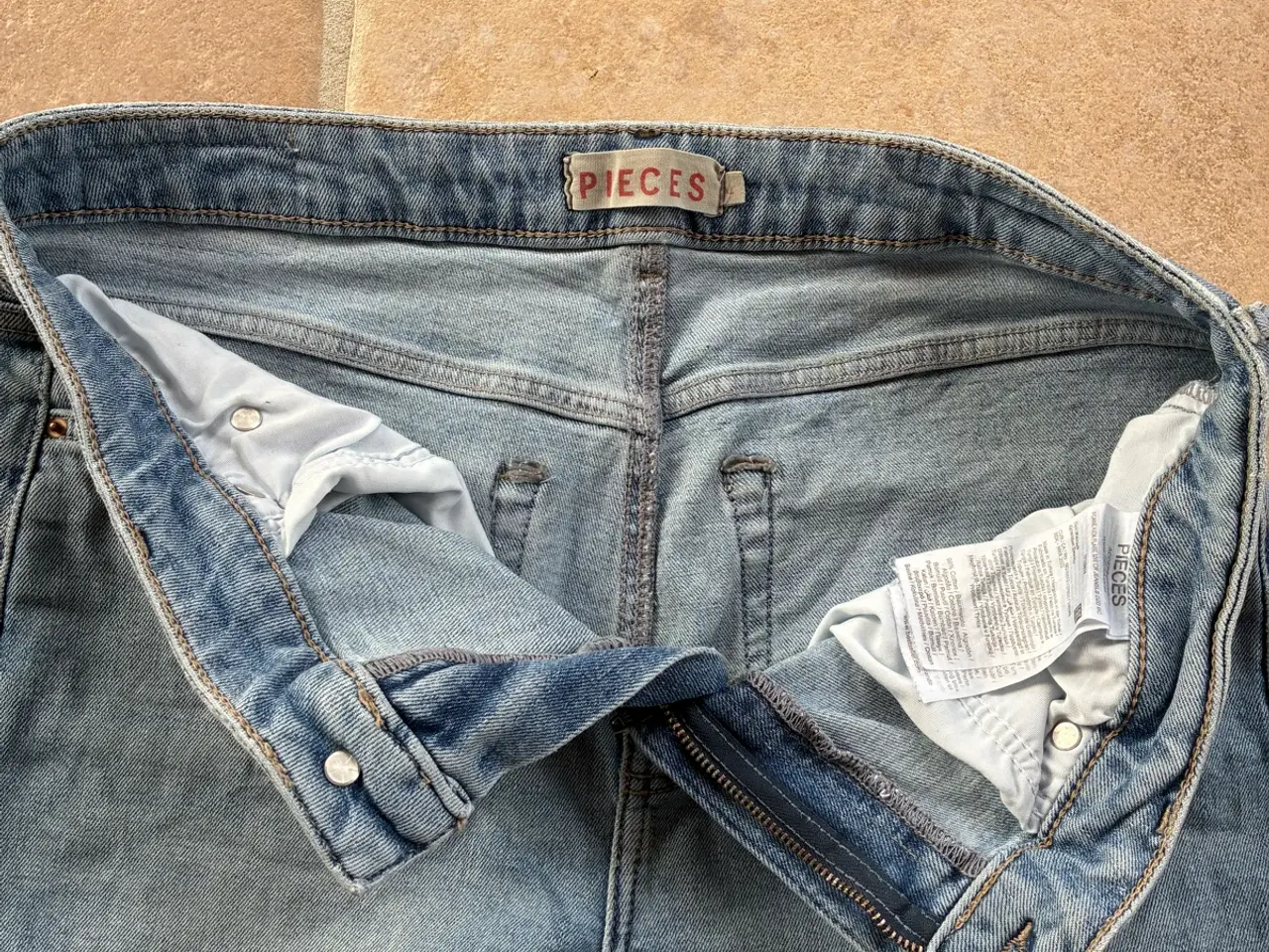 Billede 4 - Pieces blå jeans str. XL