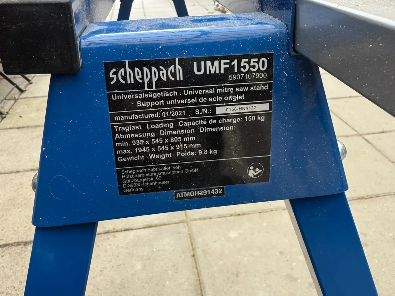 Billede 4 - Scheppach Scheppach Arbejdsstation sammenklappelig