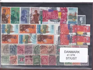 Danmark Samling - 41 Stk. Stemplet/Ustemplet