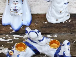 Engle sæt i porcelæn