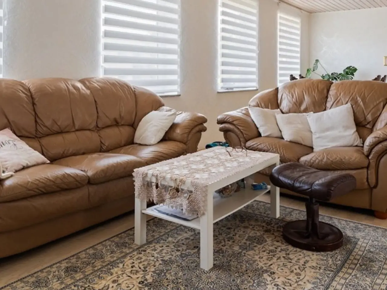 Billede 1 - Læder sofa sætter 3+2