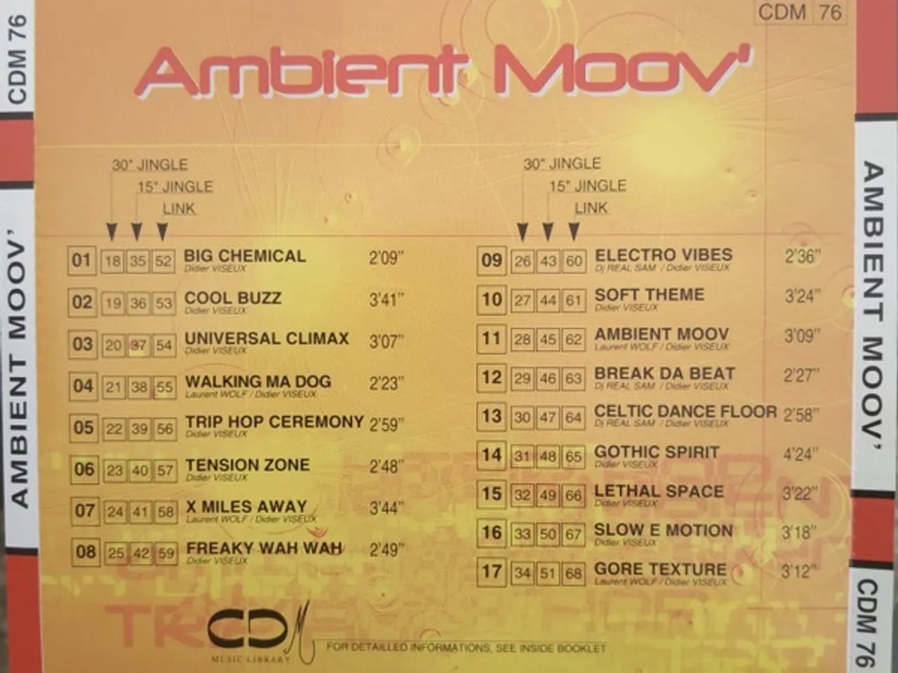 Billede 2 - Didier Viseux – Ambient Moov' – CD