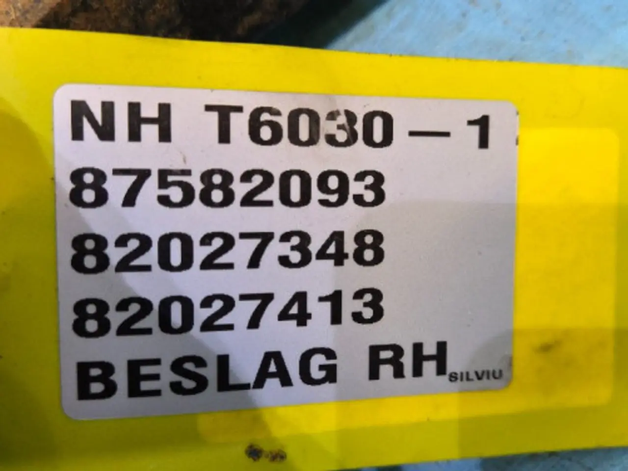 Billede 16 - New Holland T6030 Hjulskærm R. 87582093