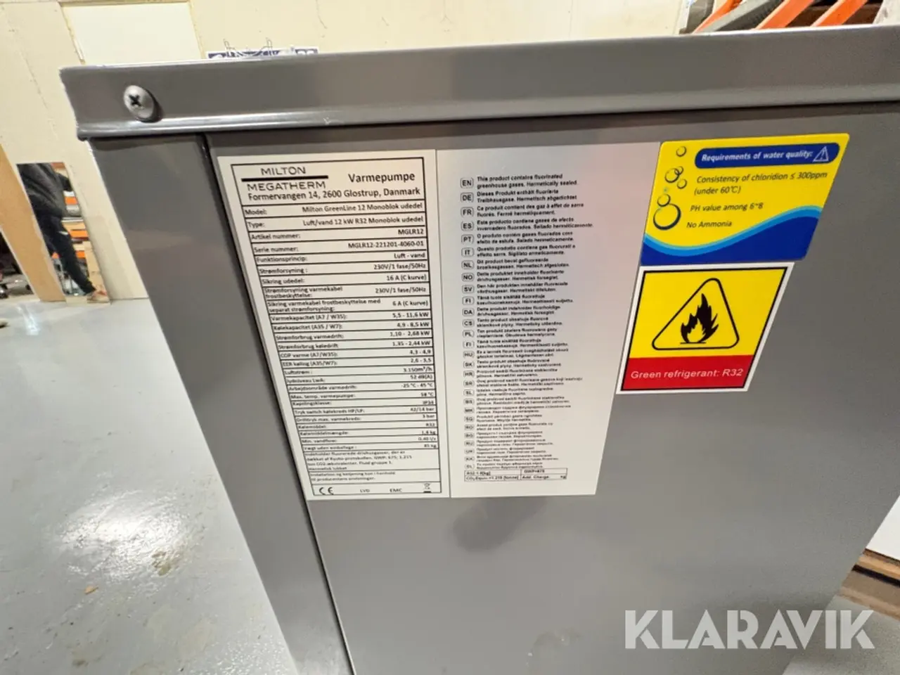 Billede 6 - Varmepumpe luft til vand Milton greenline 12kw