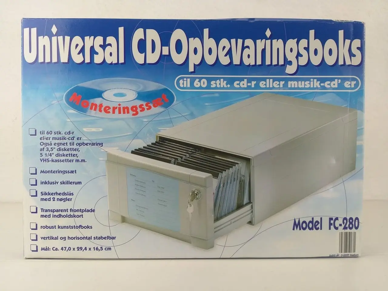 Billede 3 - Cd-skab, Universal CD-Opbevaringsboks