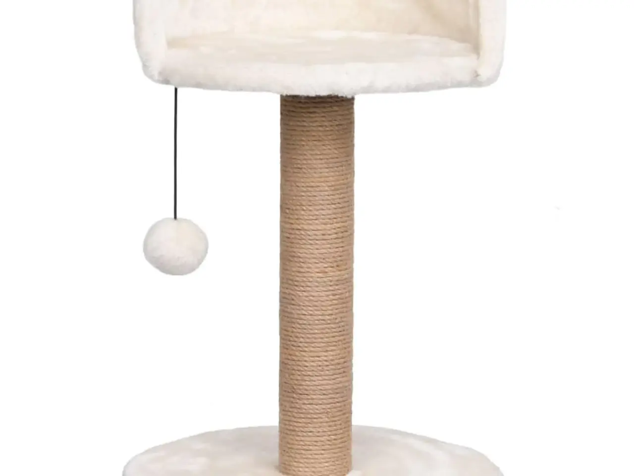 Billede 3 - Kattetræ med kradsestolpe 49 cm - søgræs, beige