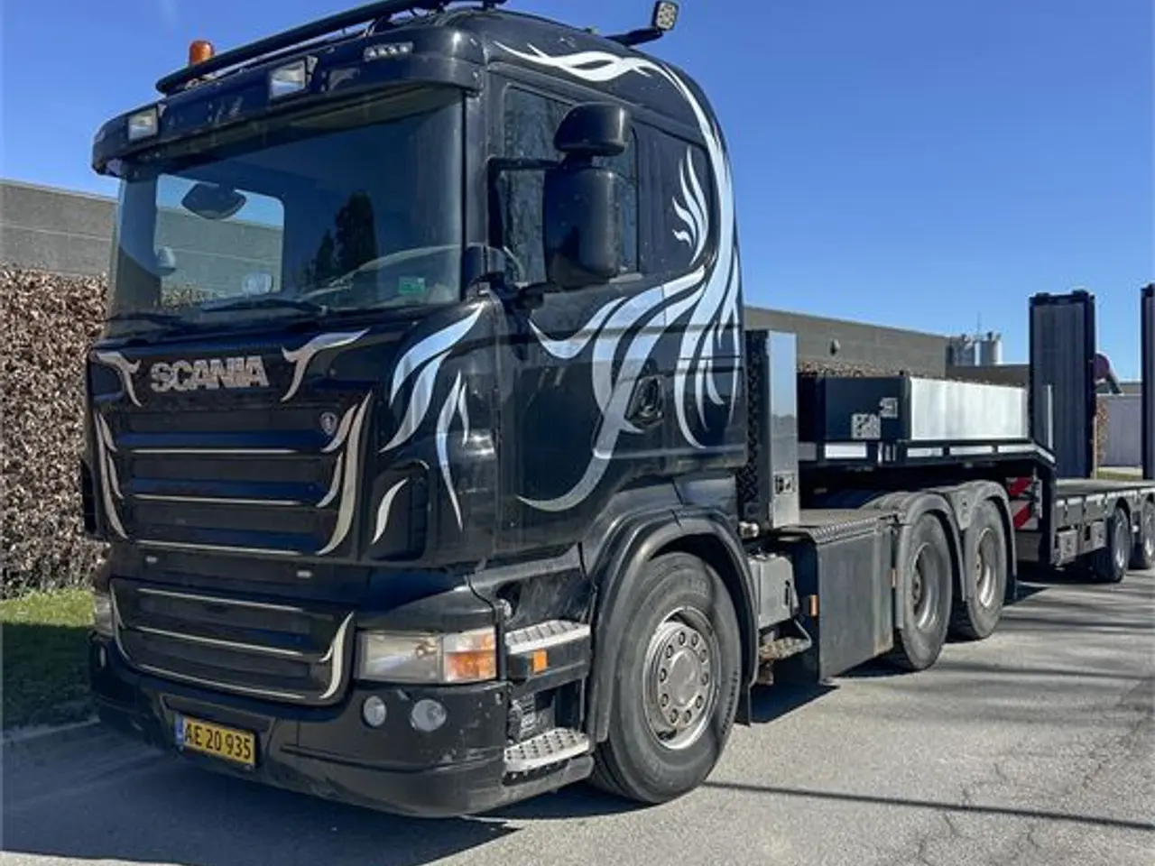 Billede 5 - Broshuis 4 ABSD - Only 2000 km - Truck+flat bed+container trailer w/crane