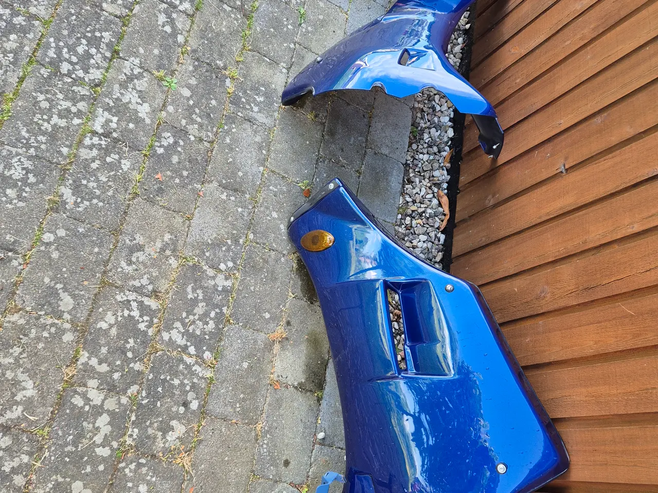 Billede 3 - Flot blå helkåbe til Honda ntv 650 