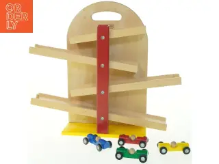 Træ legebil rampesæt fra Kids Wood (str. 31 cm)