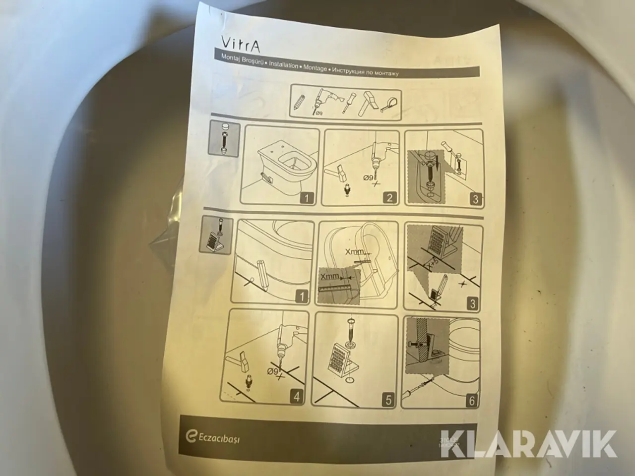 Billede 9 - Toilet VitrA Efes med højtsiddende ekstern cisterne