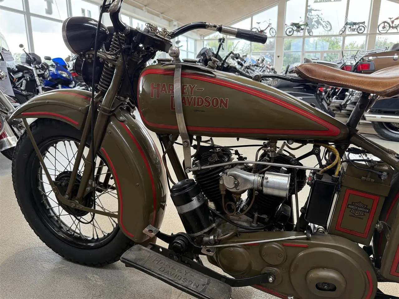 Billede 8 - Harley-Davidson "Flying Twin" Model DL, 45" Side Valve Flathead V-Twin