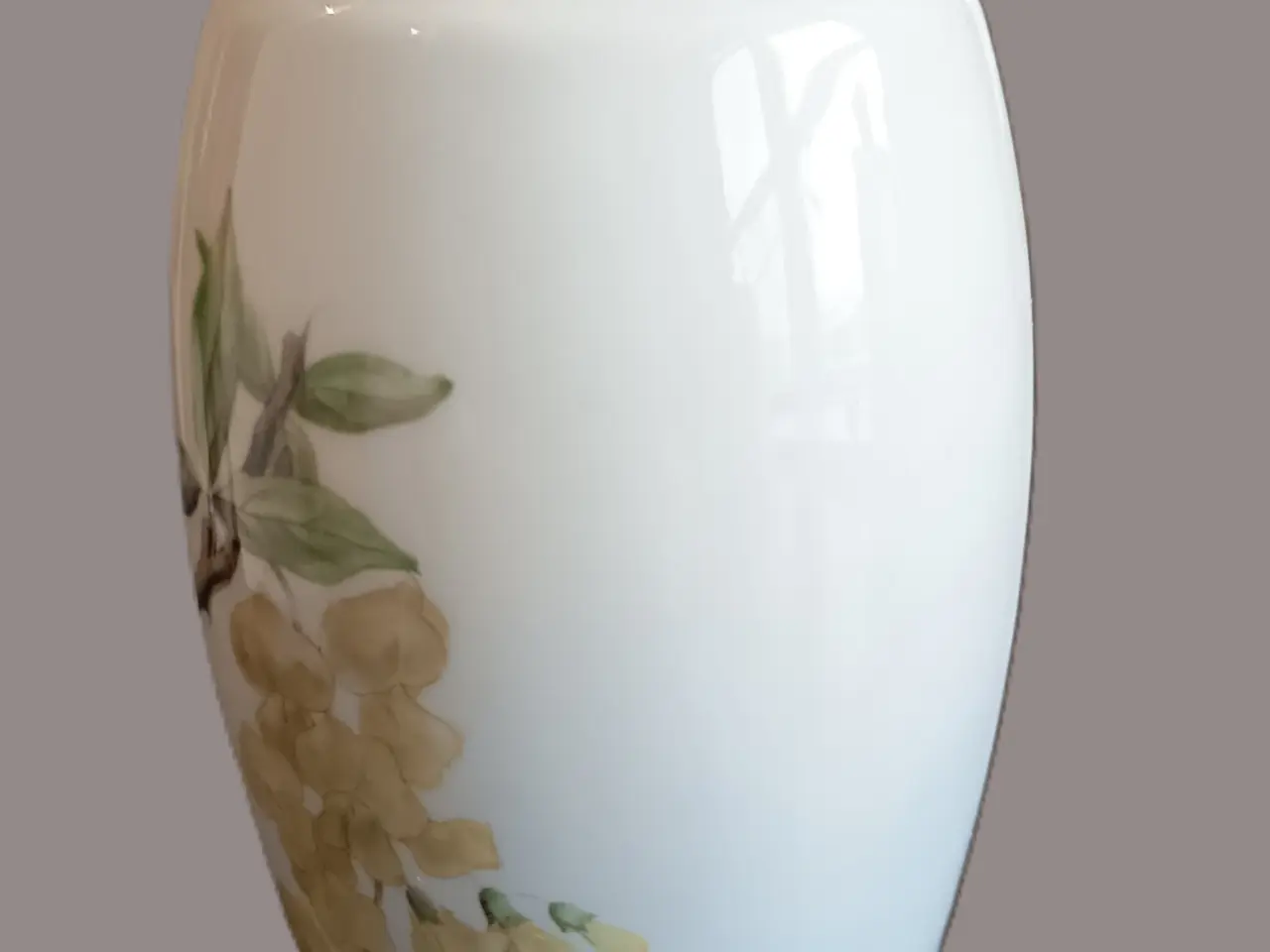 Billede 3 - B&G - Vase med håndmalet guldregn - 62/254