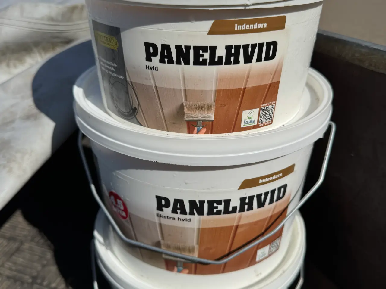 Billede 1 - Panelhvid loftmaling til profil brædder