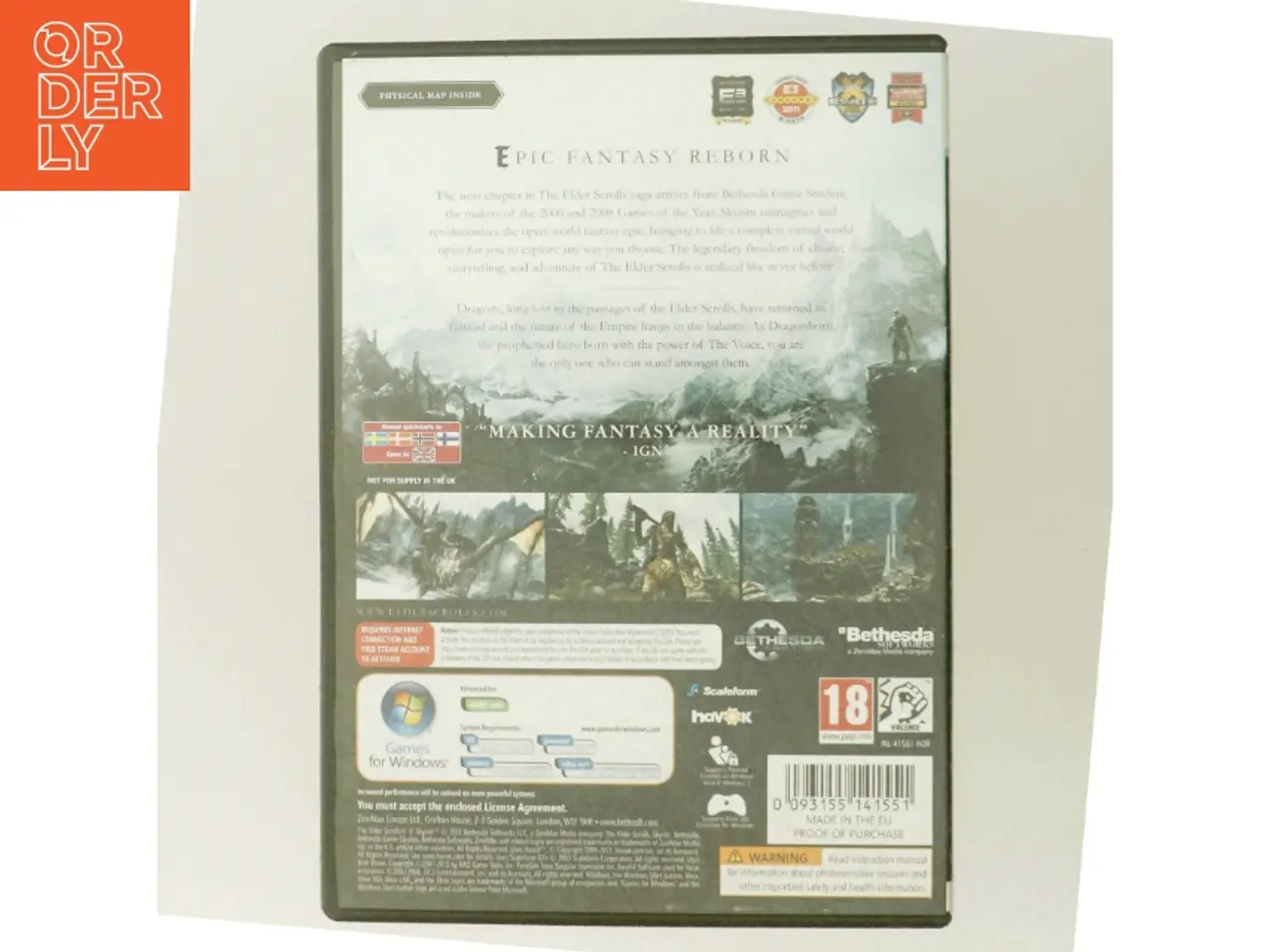 Billede 3 - The Elder Scrolls V: Skyrim PC Spil fra Bethesda