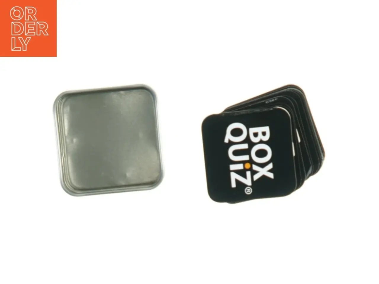 Billede 4 - Quizspil om desserter, lille metalæske (str. 6x6x3 cm)