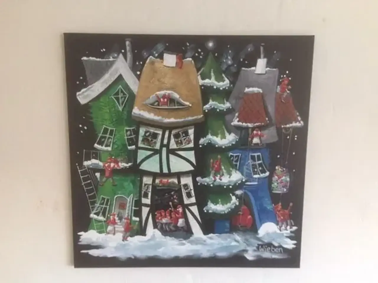 Billede 1 - Henning Wieben julemaleri