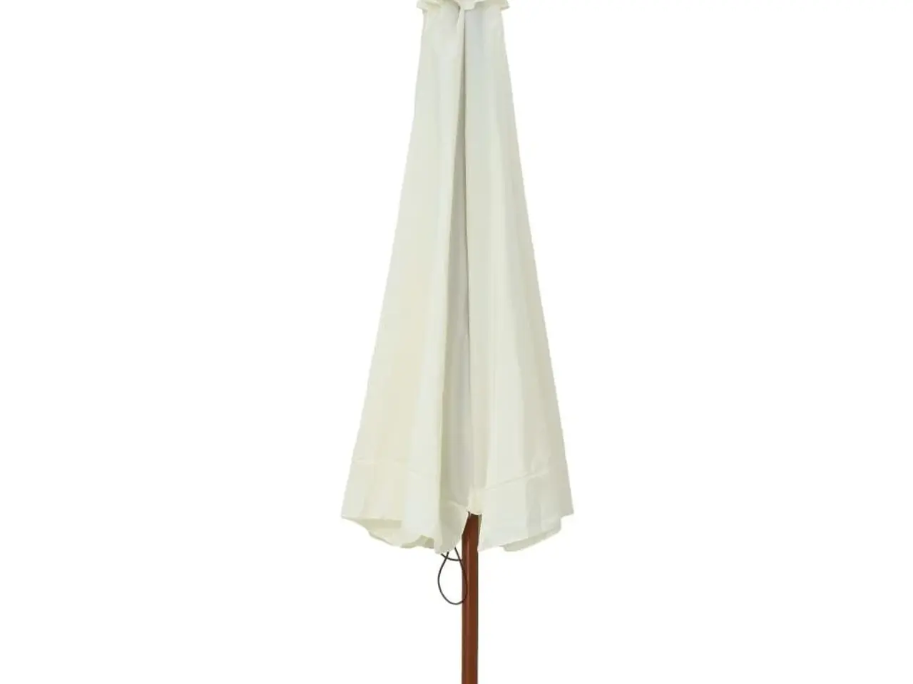 Billede 4 - Parasol med træstang 330 cm sandhvid