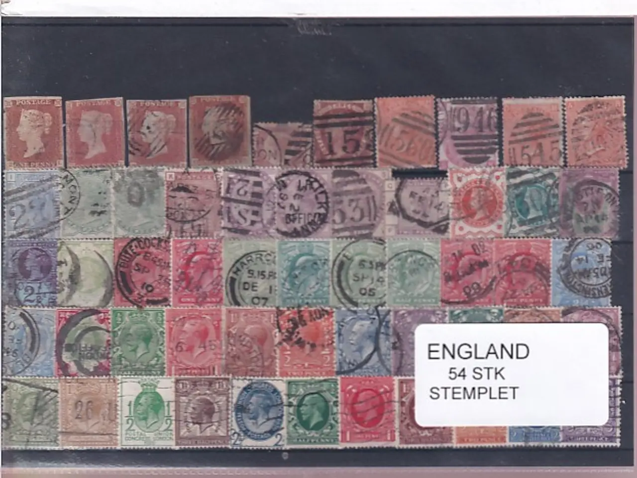 Billede 1 - England - 54 Stk. - Stemplet